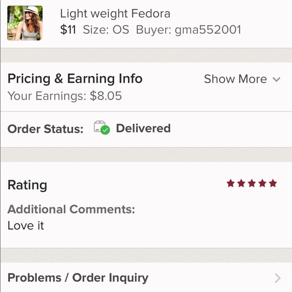 ✨LAST ONE✨Light weight Fedora - Picture 7 of 7